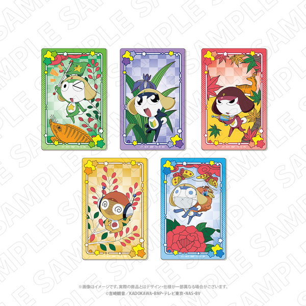 キャラディショナルトイ ケロロ軍曹 花札柄アクリルカード（ちびゼロ