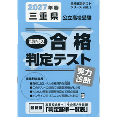 ’２７　春　三重県公立高校受験実力診断