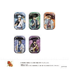 銀魂　箔押しスクエア缶バッジ-桜と和傘- 【BOX】