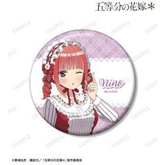 五等分の花嫁＊ 描き下ろし 中野二乃 ショートケーキイメージコーデver. 75mmグリッター缶バッジ（2026年6月上旬以降発売予定）