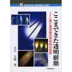 ここまできた透明樹脂　ＩＴに挑む高性能光学材料の世界