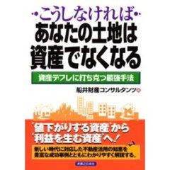 こうしなければあなたの土地は資産でなくな