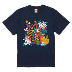 WILD BUNCH FEST. 2025 絡み合うデザイン TEE ネイビー