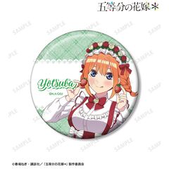 五等分の花嫁＊ 描き下ろし 中野四葉 ショートケーキイメージコーデver. 75mmグリッター缶バッジ（2026年6月上旬以降発売予定）