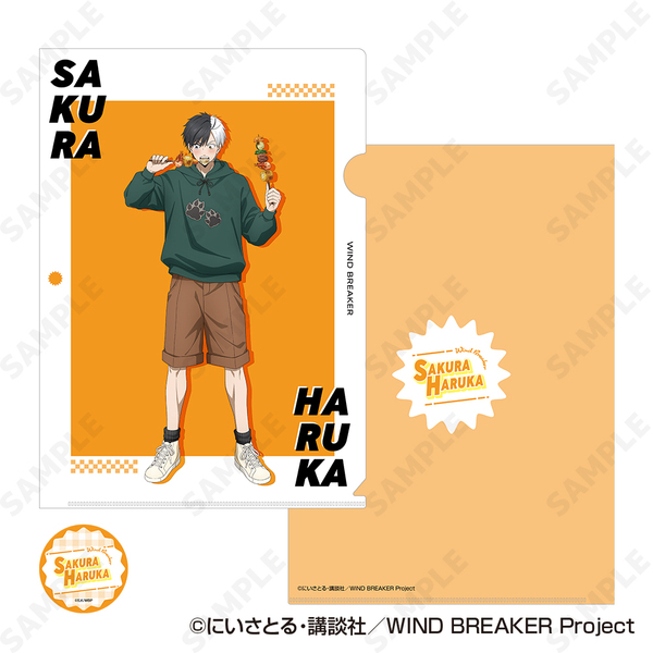 WIND BREAKER クリアファイル＆ステッカーセット 1.桜 遥（2025