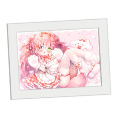 【絵師コレ】「はるいちご」複製原画 2　額・白