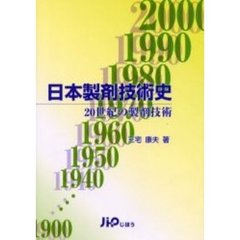 日本製剤技術史　２０世紀の製剤技術