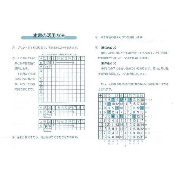 絵になる！１００マス計算ひき算 改訂版 通販｜セブンネットショッピング