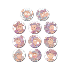 忍たま乱太郎　トレーディング プリズムパターン 缶バッジ ver.A【BOX】（2025年6月上旬以降発売予定）