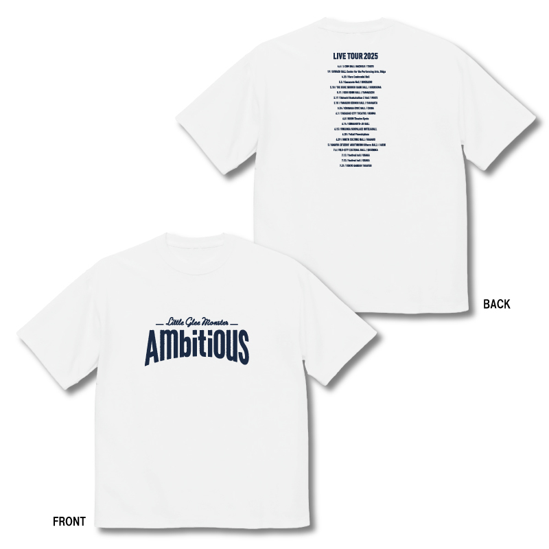Little Glee Monster／Ambitious ツアーTシャツ／ホワイト 通販