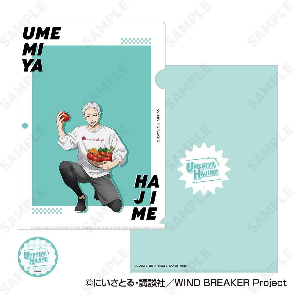 【レア有】五条多め クリアファイル 大量まとめ売り 25枚 WIND BREAKER クリアファイル＆ステッカーセット 2.梅宮 一