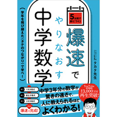 爆速でやりなおす中学数学　学年を飛び越えた＜タテのつながり＞で学べ！