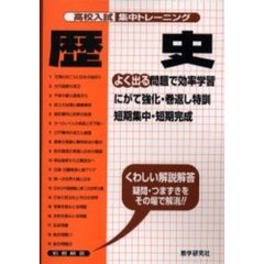 高校入試集中トレーニング歴史