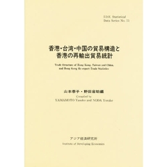 香港・台湾・中国の貿易構造と香港の再輸出貿易統計