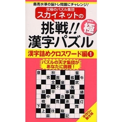 スカイネットの挑戦！！漢字パズル　最高水準の脳トレ問題にチャレンジ！　漢字詰めクロスワード編１　パズルの天才集団があなたに挑戦！