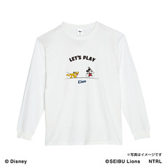 21ミッキーマウス（LET'S PLAY）/埼玉西武ライオンズ　ロングTシャツXL