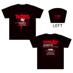 【RAJAS】40th Anniversary Live Tシャツ Sサイズ ＜特典：チケット先行販売QRコード付ポストカード＞