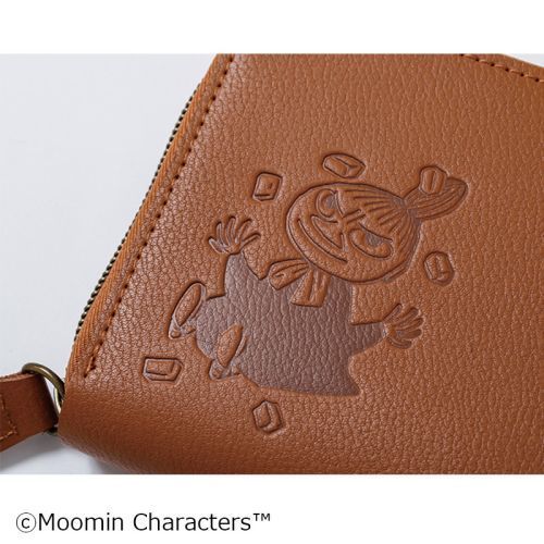 MOOMIN たっぷり入る本革長財布 BOOK 極薄ミニ財布つき (ブランド