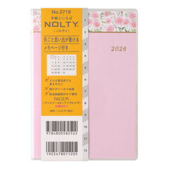 ＰＡＧＥＭ　ｂｙ　ＮＯＬＴＹ　ペイジェムマンスリーＡ６－ｉアイダにメモ日曜（ピンク）［２７１８］　２０２６年１月始まり