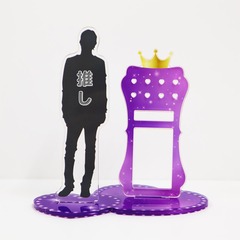 推し色　アクセサリースタンド　パープル