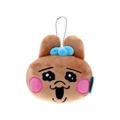 ぬいぐるみミラーキーホルダー　おぱんちゅうさぎ　ひやけ