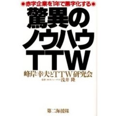 驚異のノウハウＴＴＷ　赤字企業を１年で黒字化する