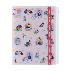 ゴムバンド付きクリアファイル５Ｐ＋Ｆ　MOOMIN AND THE COMET　リトルミイ