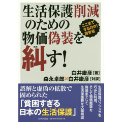 生活保護削減のための物価偽装を糾す！　ここまでするのか！厚労省