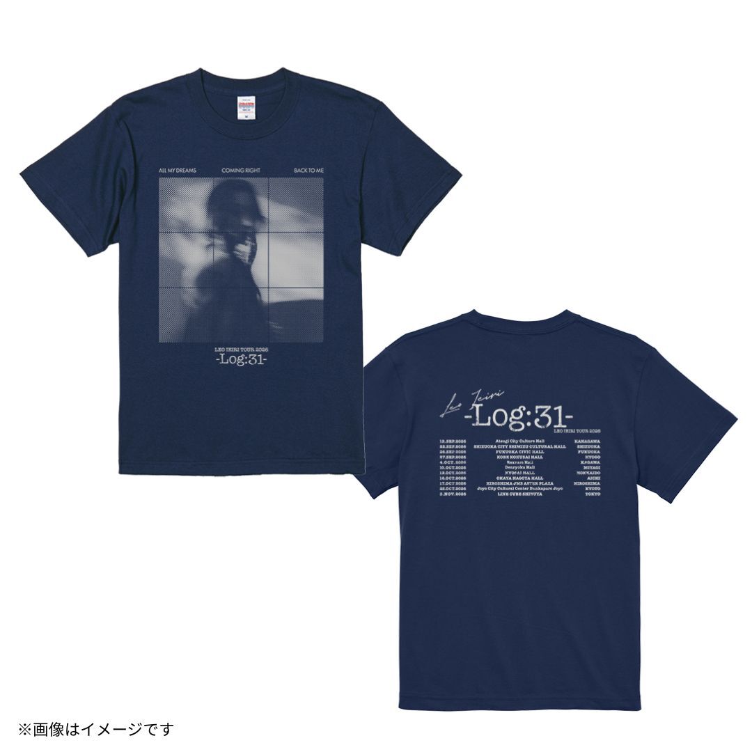 家入レオ】TOUR 2026 -Log:31- Tシャツ（インディゴ） XLサイズ