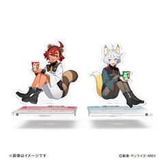 【機動戦士ガンダム 水星の魔女】 2wayアクリルスタンド コンプリートセット（スレッタ・マーキュリー、ミオリネ・レンブラン）【セブンネット限定】