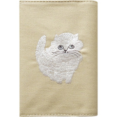 miyuki matsuo 刺繍ブックカバー Minette