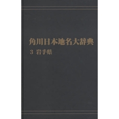 角川日本地名大辞典　３　オンデマンド版　岩手県