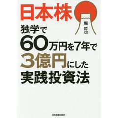 日本株独学で60万円を7年で3億円にした実践投資法