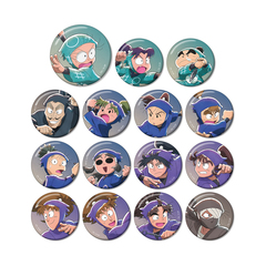 忍たま乱太郎　描き下ろしイラスト みんなで鍛練の段ver. トレーディング缶バッジ【単品】