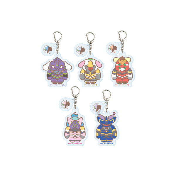 エヴァンゲリオン &サンリオ アクリルキーホルダー 7種コンプリート エヴァンゲリオン×サンリオキャラクターズ トレーディングアクリル