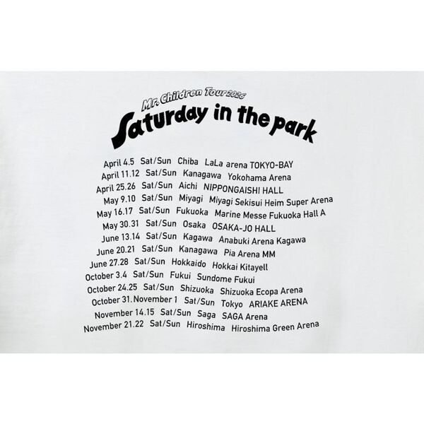 Mr.Children Tour 2026 ラベルTシャツ ホワイト 通販｜セブンネット