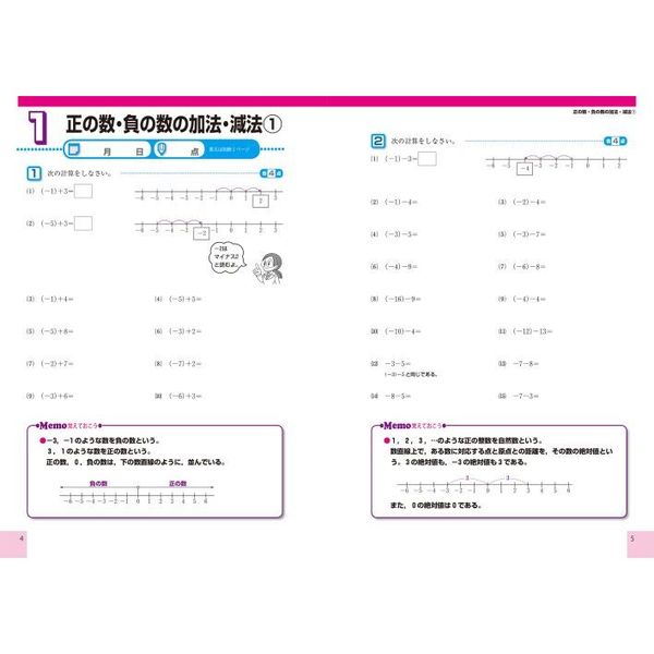 中学基礎がため１００％できた！中１数学計算 通販｜セブンネット