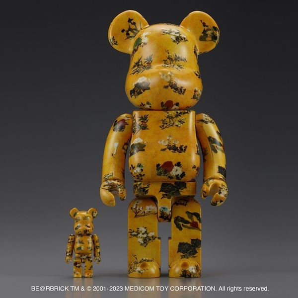 品質保証定番BE@RBRICK 伊藤若冲「桃花小禽図」 100% ＆ 400% キューブリック、ベアブリック