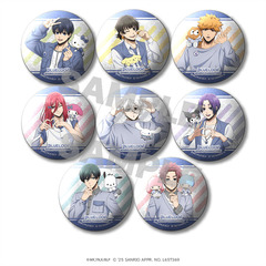 ブルーロック×サンリオキャラクターズ　グリッター缶バッジ（全８種）【単品】（2025年8月以降発売予定）
