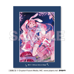 「桜ミク×Shibuya Sakura Stage」 キャラファインマット Art by 二反田こな（2026年10月以降発売予定）