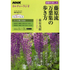 詩歌を楽しむ　２０１４年１月～３月　藤原流万葉集の歩き方