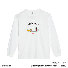 21ミッキーマウス（LET'S PLAY）/広島東洋カープ　ロングTシャツM