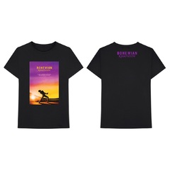 映画『ボヘミアン・ラプソディ』　Sunset Bohemian Rhapsody Movie T-Shirt Black S