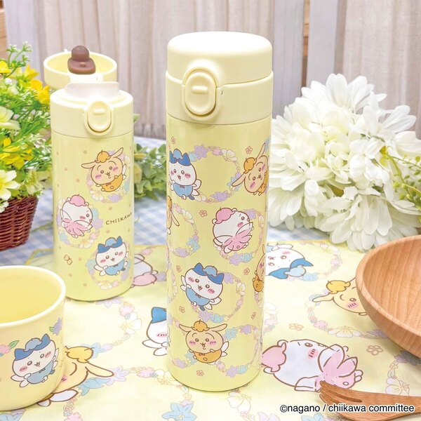 9セット　ちいかわ ステンレスボトル　すみっコ　グラス　ボトル　カトラリーセット ちいかわ ほっこりステンレスボトル（シーサー） | ちいかわ