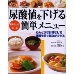 尿酸値を下げる簡単メニュー　組み合わせ自由