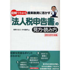 図解でわかる提案融資に活かす「法人税申告書」の見方・読み方　２０１０年度版