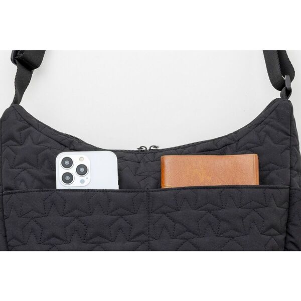 Kipling 整理上手な8ポケット 星柄キルティングバッグBOOK