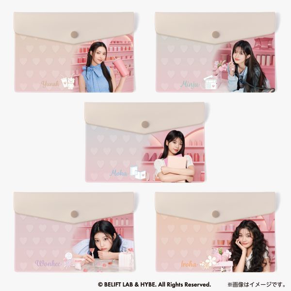εïз の〜んびり εïз♥フラットポーチオーダー品 ILLIT フラットポーチ_Wonhee (B6サイズ)【セブンネット限定