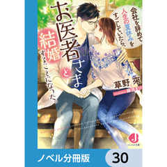 会社を辞めて人生の夏休みをすごしていたら、お医者さまと結婚することになった。【ノベル分冊版】　30