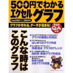 ５００円でわかるエクセルグラフ　グラフが作れる、データが活きる！　使える実例が満載！